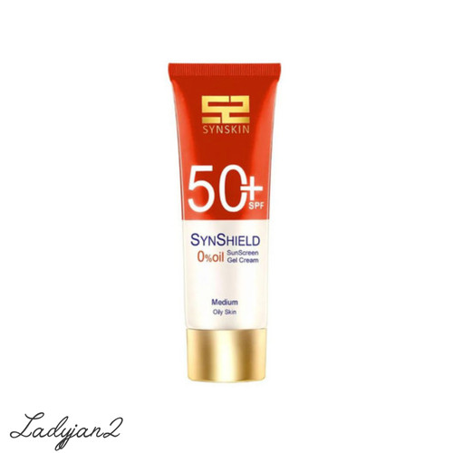 کرم ژل ضد آفتاب ساین اسکین رنگی مدل Syn Shield مناسب پوست چرب و مستعد جوش بژ طبیعی حجم 50 میلی لیتر