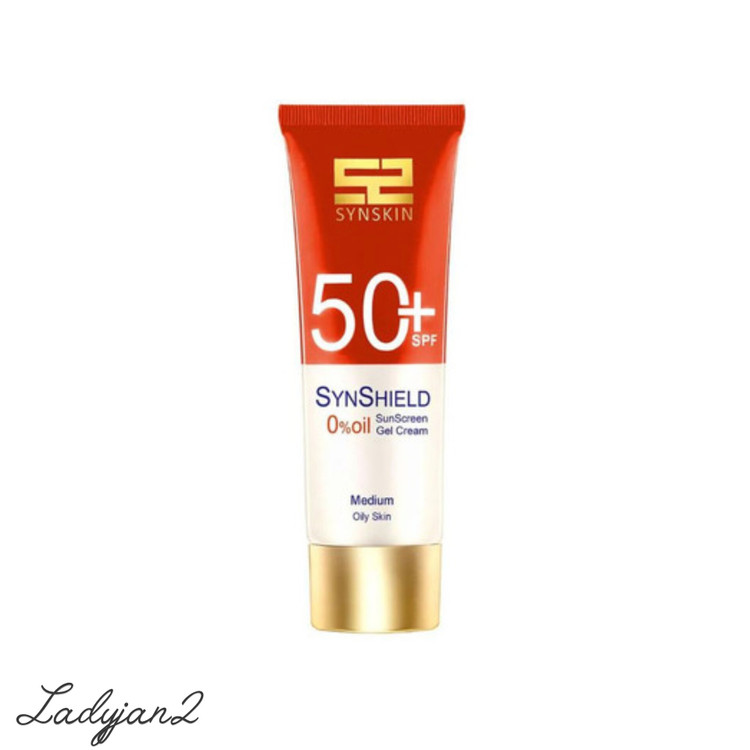 کرم ژل ضد آفتاب ساین اسکین رنگی مدل Syn Shield مناسب پوست چرب و مستعد جوش بژ طبیعی حجم 50 میلی لیتر