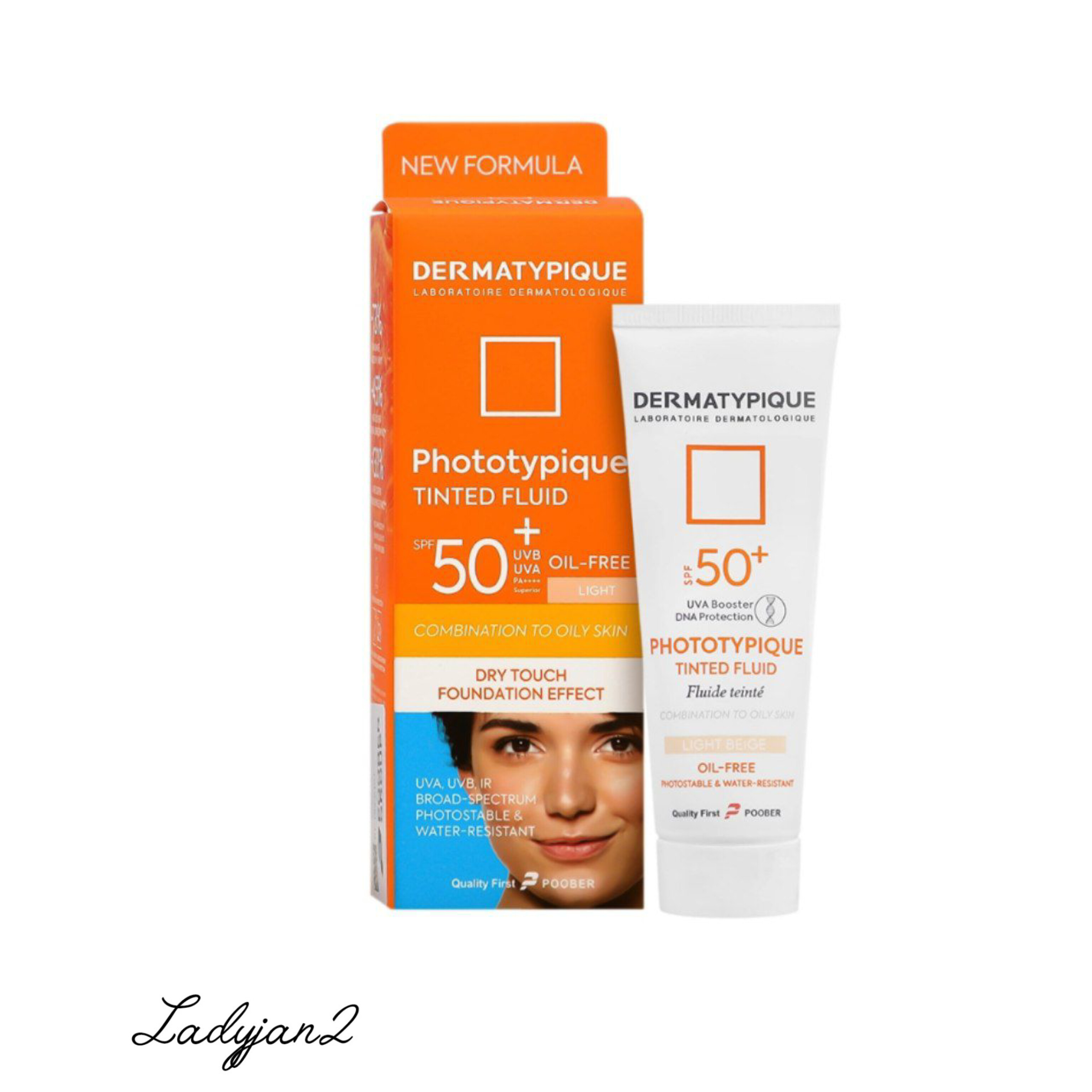 کرم ضد آفتاب  فلویید رنگی درماتیپیک SPF50 مناسب پوست چرب و مختلط بژ روشن