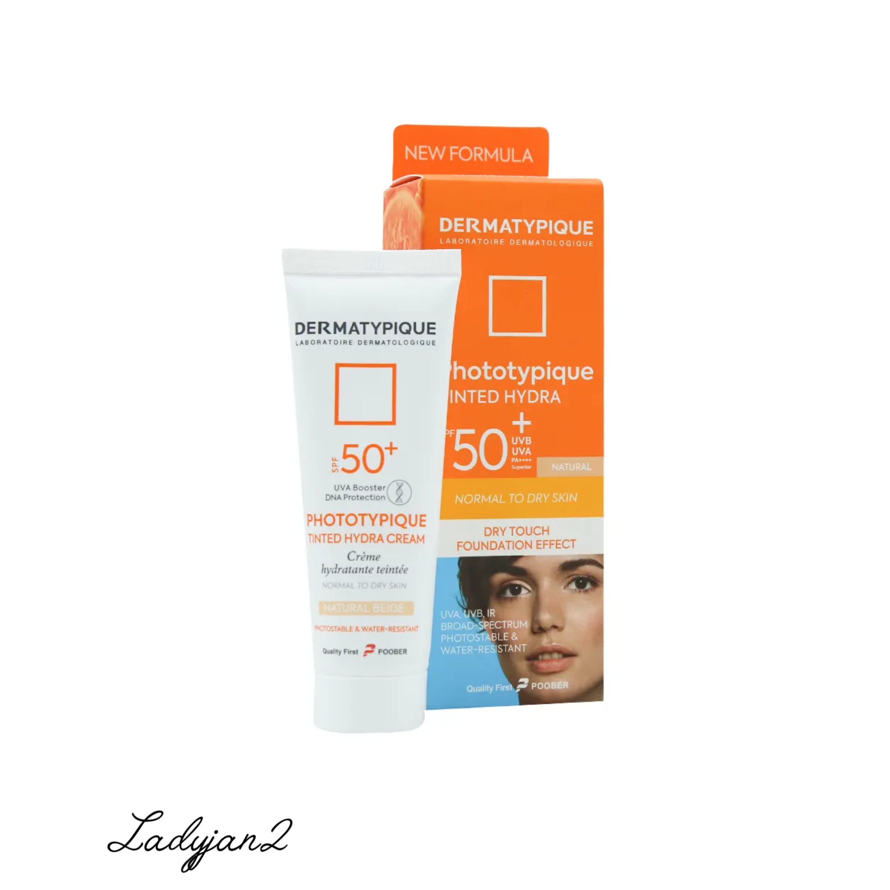 ضد آفتاب پوست خشک SPF50 درماتیپیک 50 میلی لیتر رنگ طبیعی