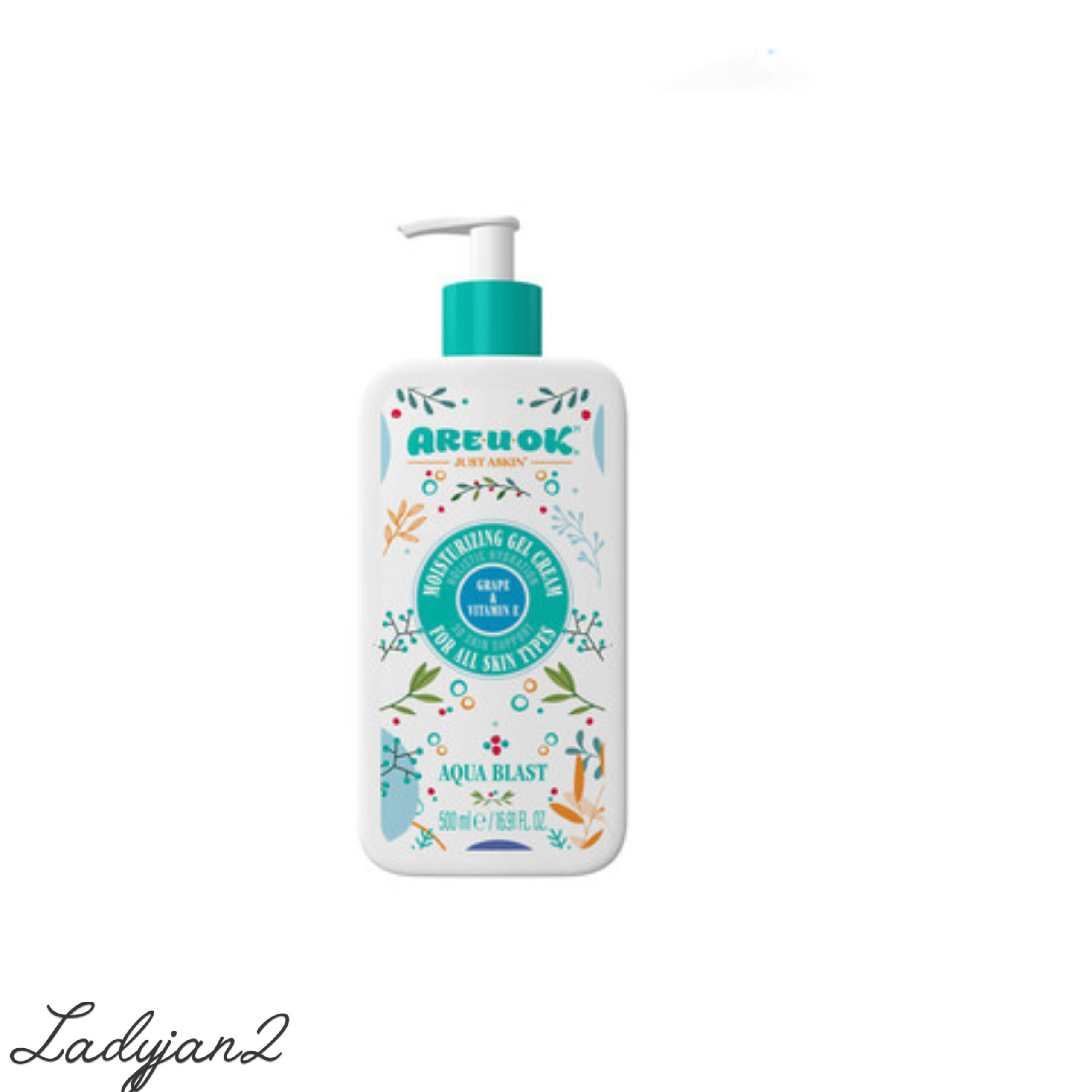 کرم ژل آبرسان آر یو اوکی حاوی روغن هسته انگور مناسب برای انواع پوست حجم 500 میل