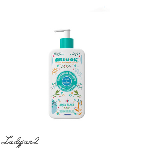 کرم ژل آبرسان آر یو اوکی حاوی روغن هسته انگور مناسب برای انواع پوست حجم 500 میل