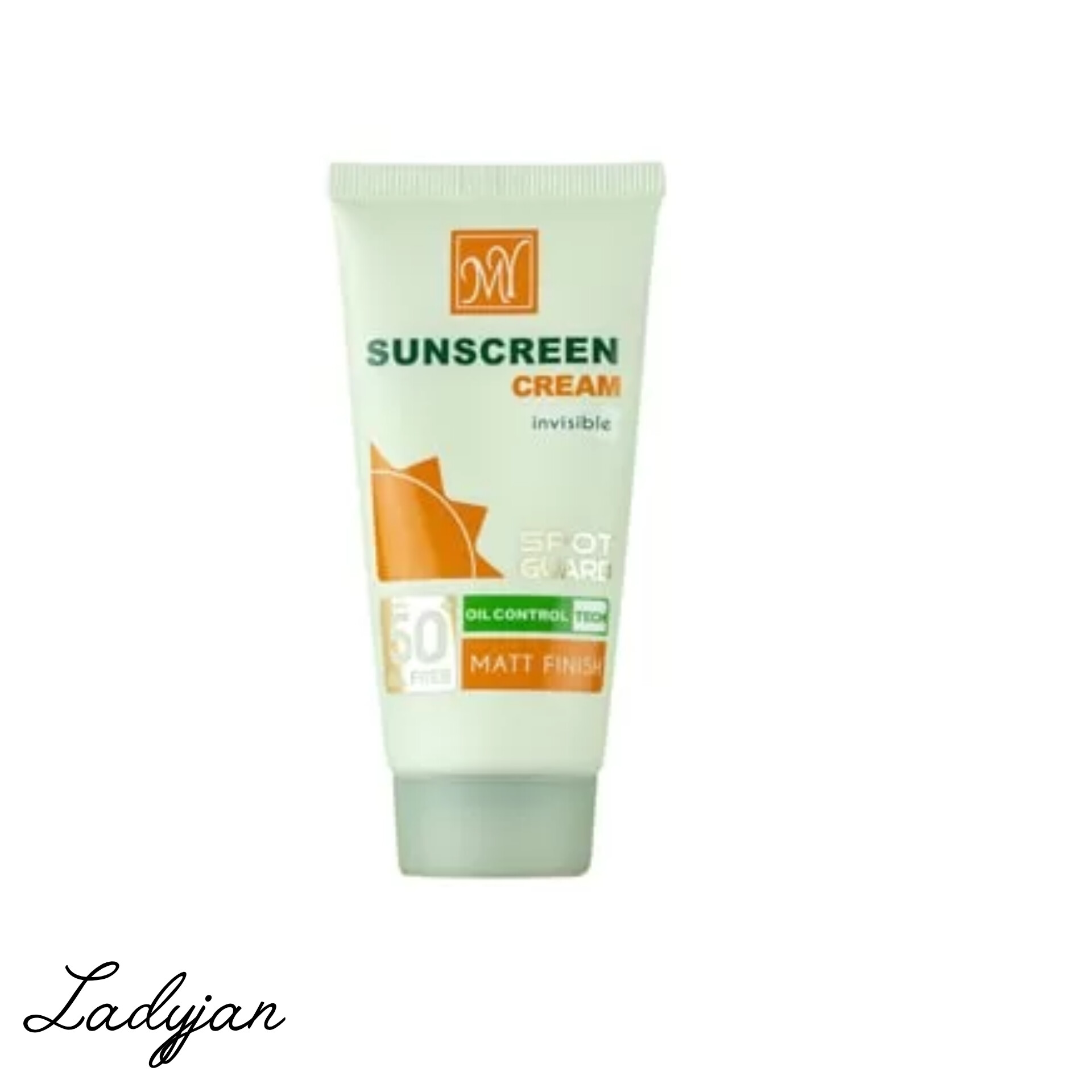 کرم ضد آفتاب ضد لک فاقد چربی SPF50 اسپات گارد مات ۴ کاره مای بی رنگ