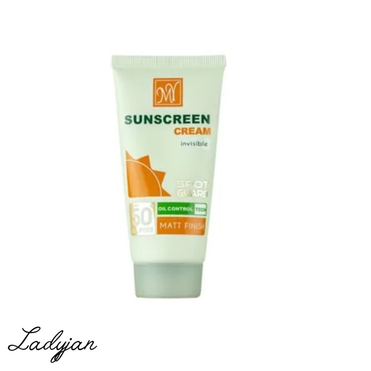 کرم ضد آفتاب ضد لک فاقد چربی SPF50 اسپات گارد مات ۴ کاره مای بی رنگ