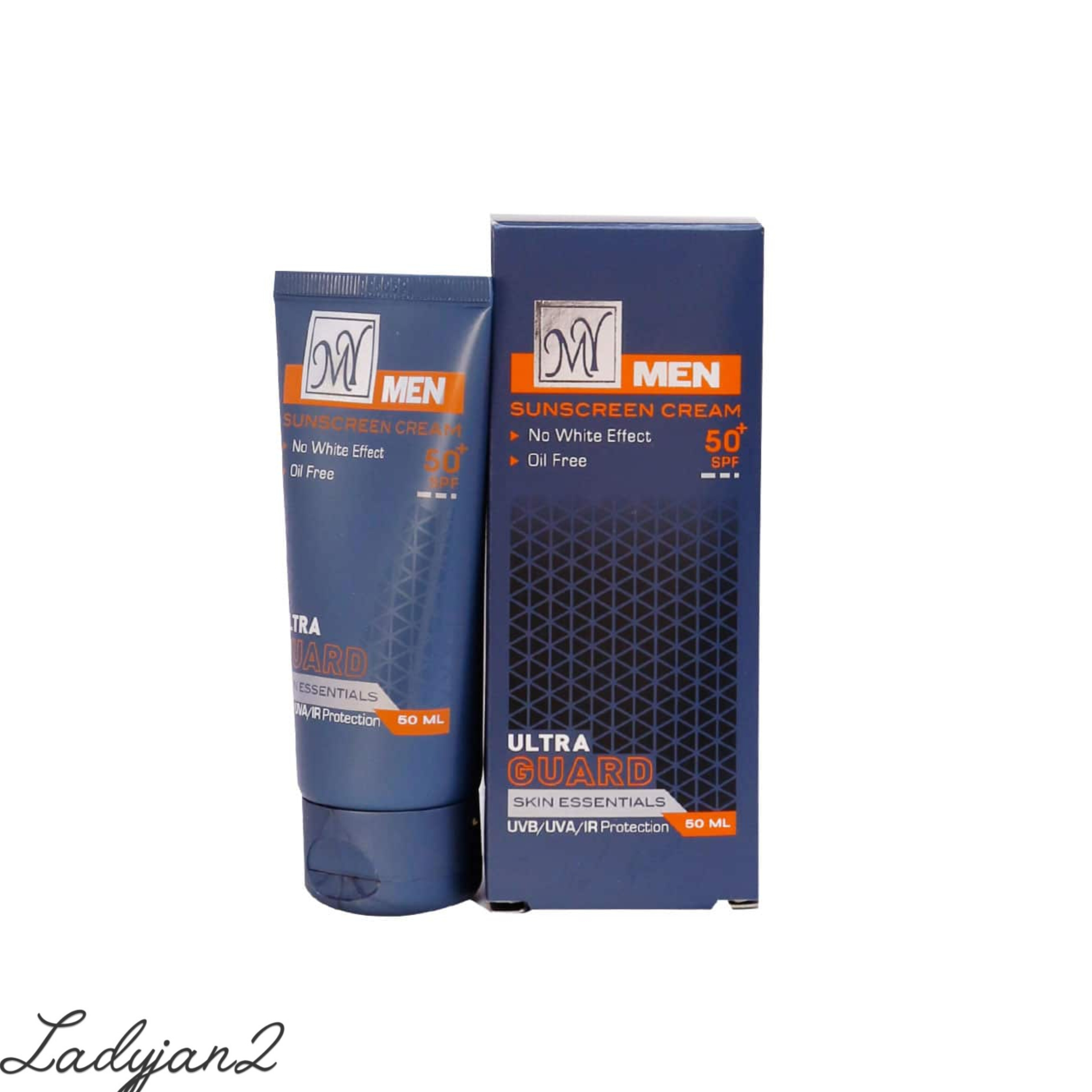 کرم ضد آفتاب بی رنگ مای با SPF50 مناسب آقایان حجم 50 میلی لیتر