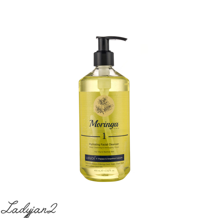 ژل شستشو و آبرسان صورت مورینگا شماره 1حجم400ml