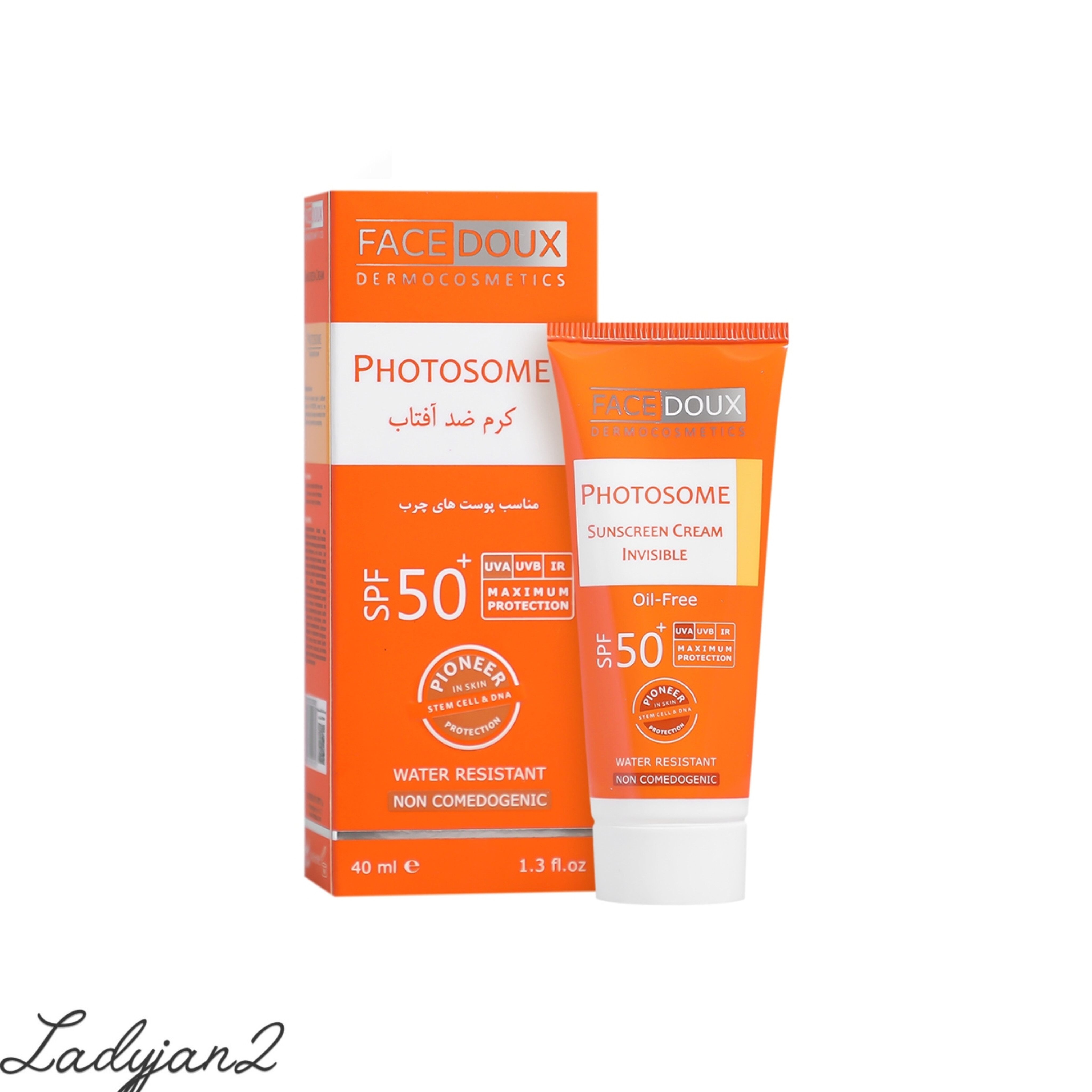 کرم ضد آفتاب چرب فیس دوکس بی رنگSPF50