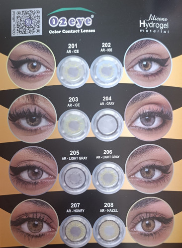 لنز چشم یکساله o2eye شماره 203